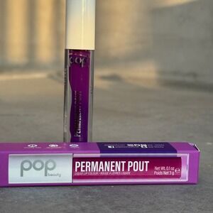 Pop Beauty Permanent Pout Liquid Lip OMG Violet Matte Full Coverage‎ 0.1oz